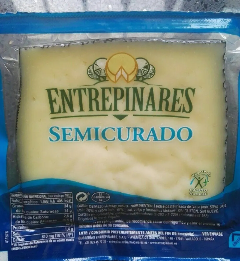 Queso Entrepinares semicurado