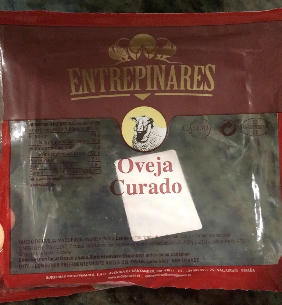 Queso oveja curado