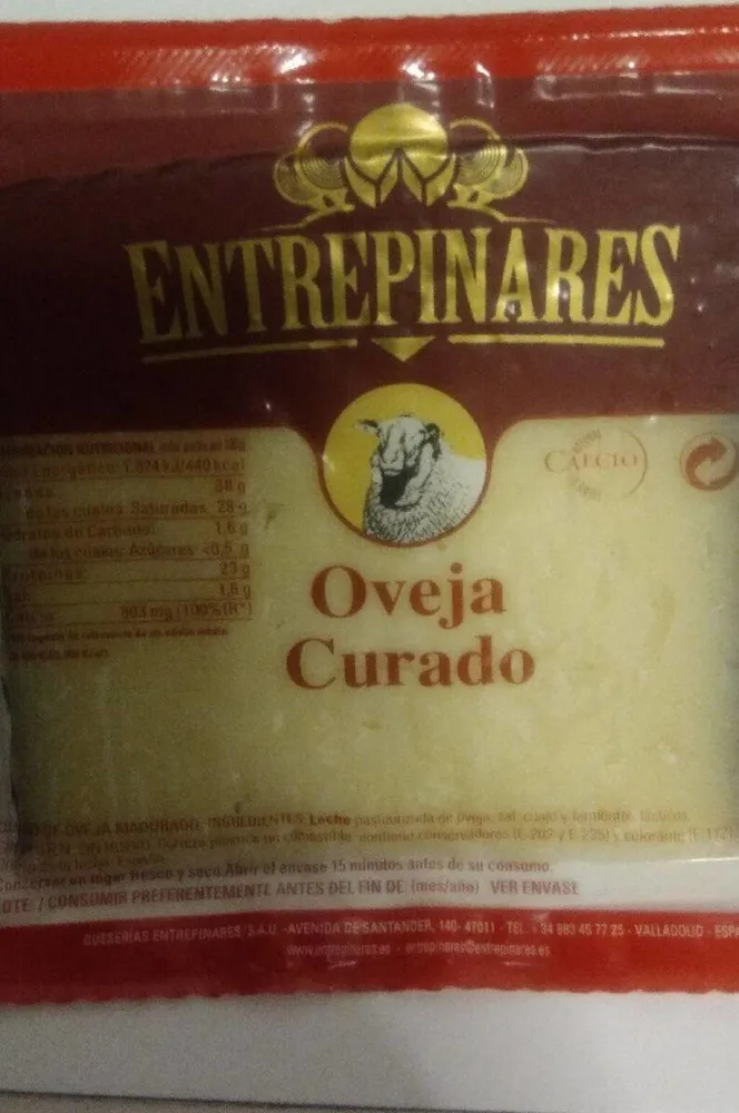 Queso oveja curado