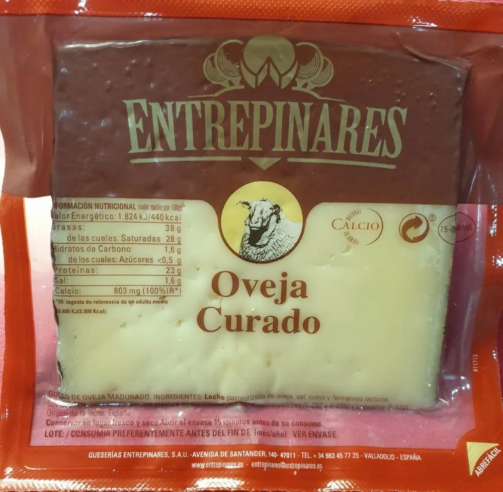 Queso manchego Oveja Curado Entrepinares