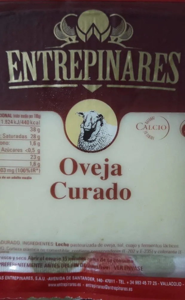 Queso oveja curado