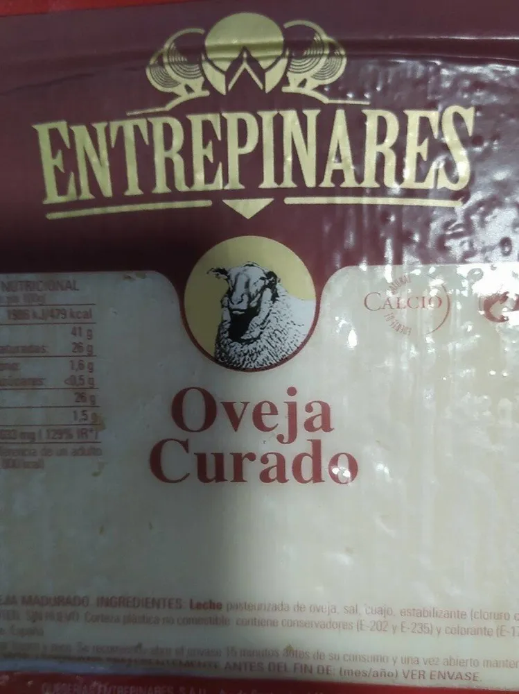 Queso oveja curado