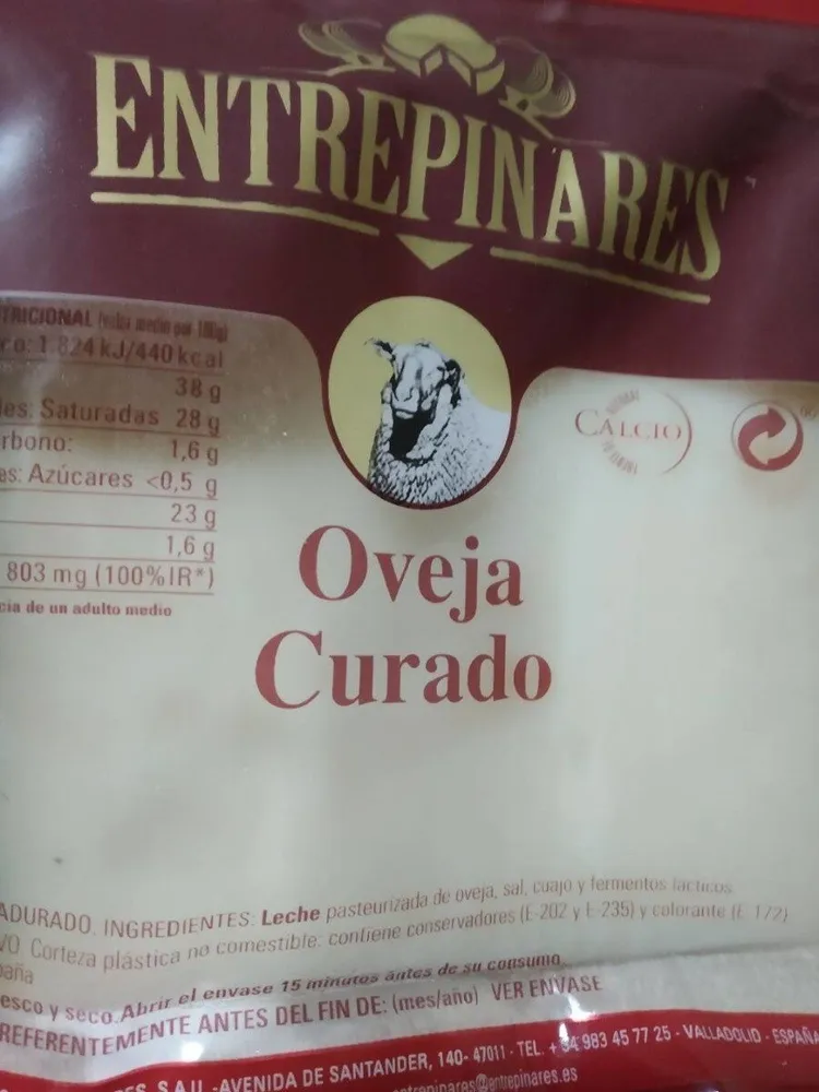 Queso curado oveja