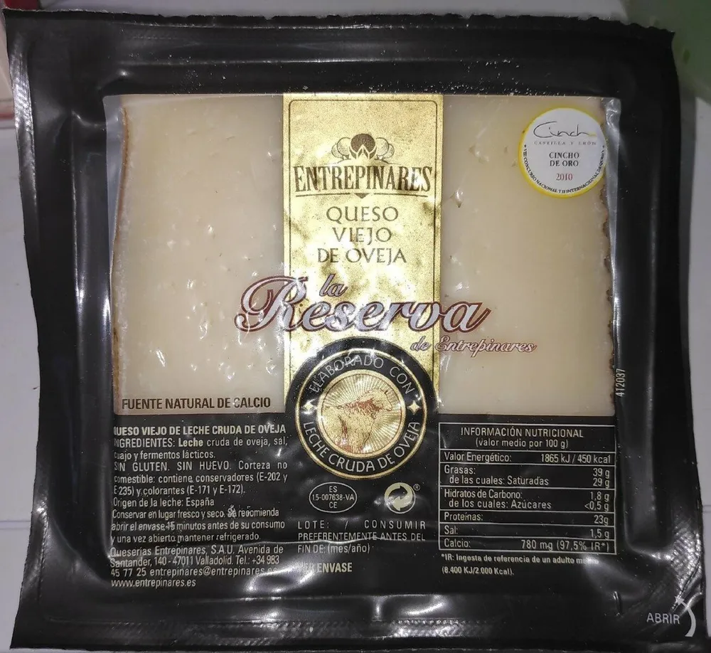 Queso viejo de oveja reserva