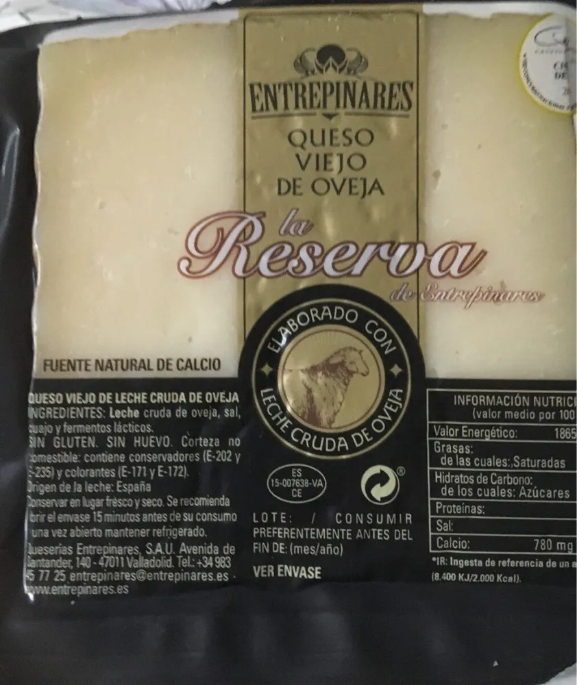Queso viejo de oveja reserva