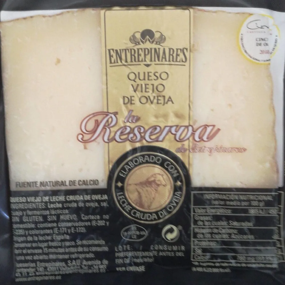 Queso viejo de oveja reserva