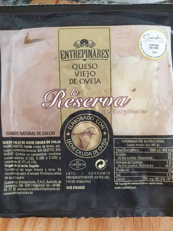 Queso viejo de oveja reserva