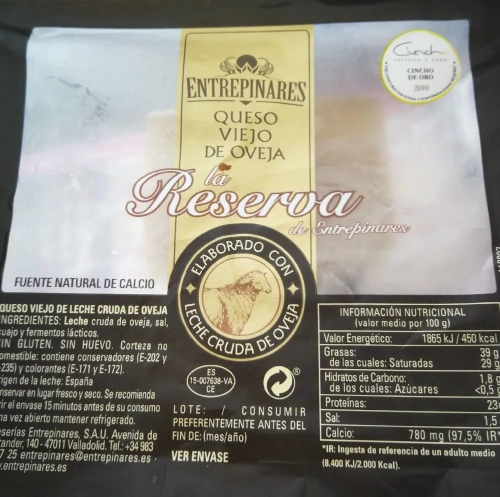 Queso viejo oveja
