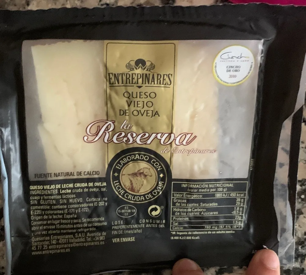 Queso viejo de oveja. La reserva