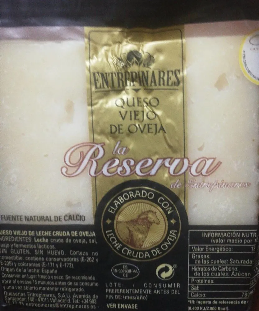 Queso viejo de oveja La Reserva