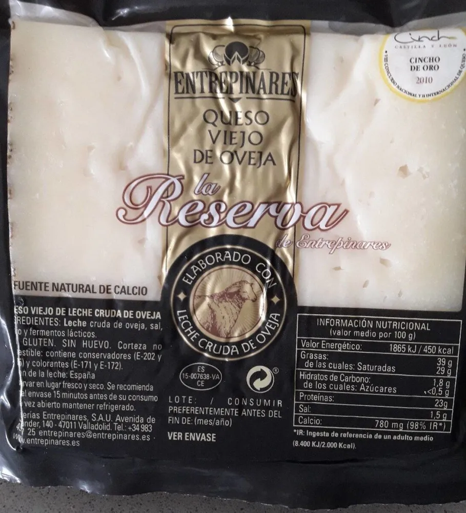 Queso viejo de oveja reserva