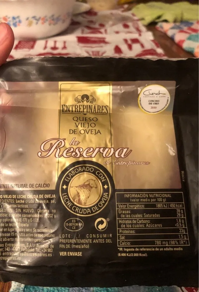 Queso viejo de oveja reserva