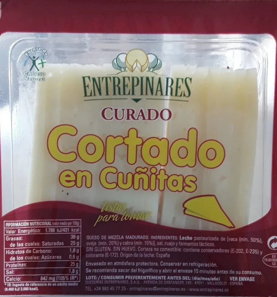 Curado cortado en cuñitas