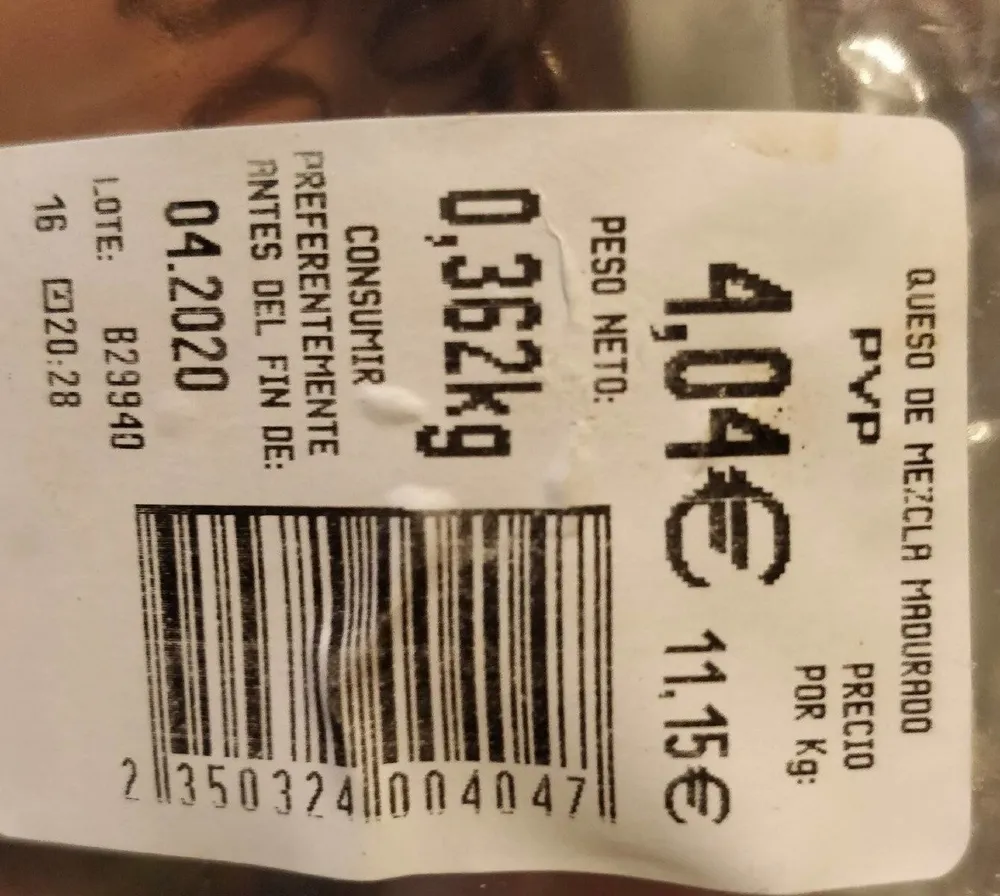 Queso Gran Reserva. Selección especial