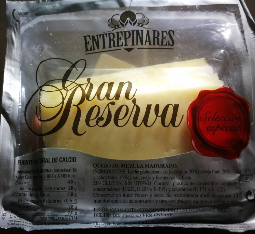 Queso mezcla madurado Gran Reserva