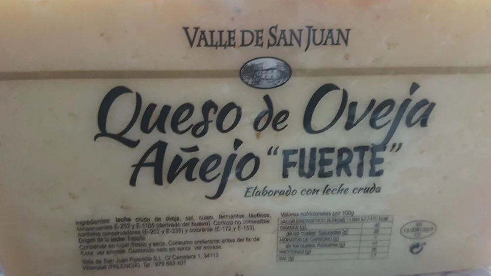 Queso de oveja añejo fuerte
