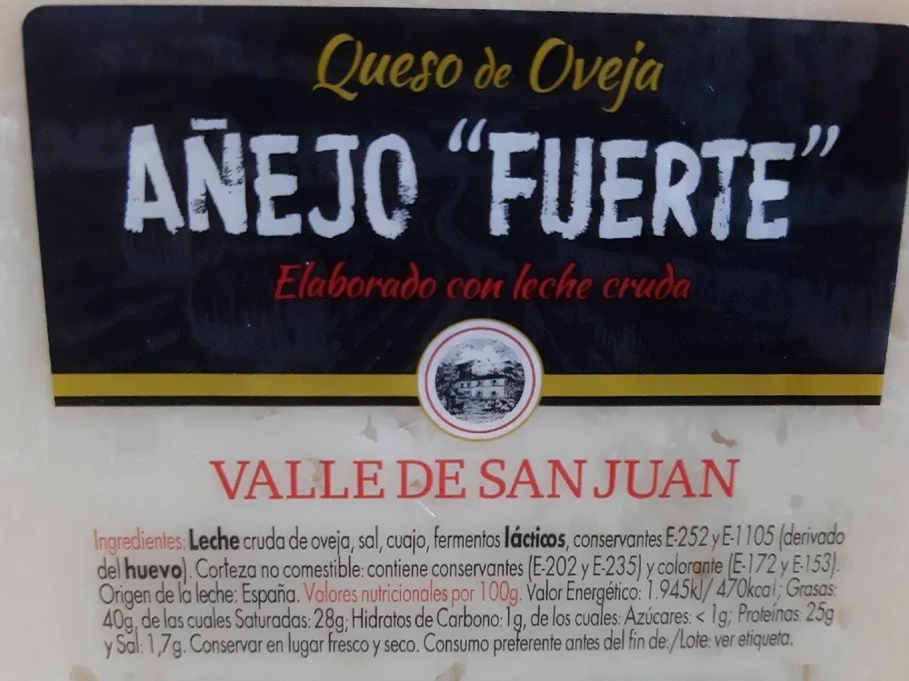 Queso de Oveja Añejo Fuerte