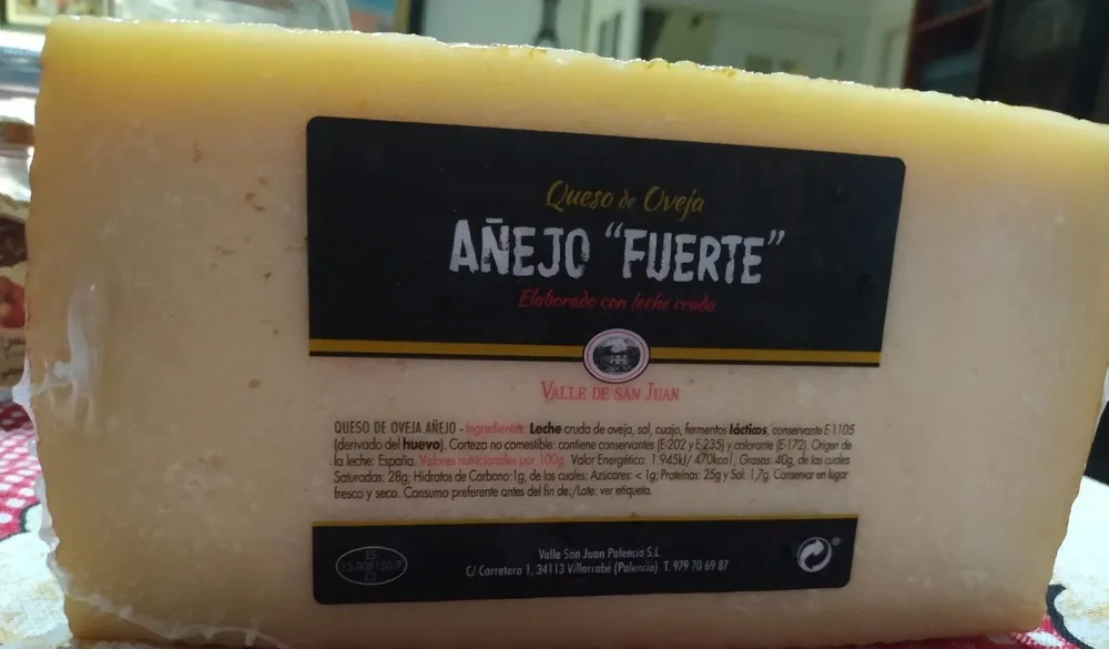Queso de oveja añejo fuerte