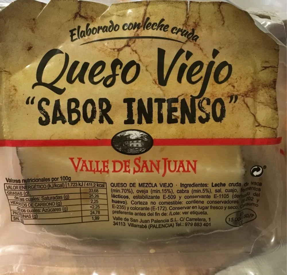 Queso viejo sabor intenso