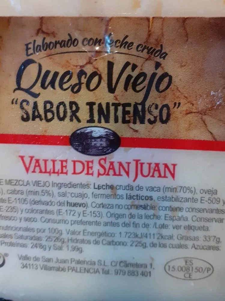 Queso Viejo Sabor Intenso