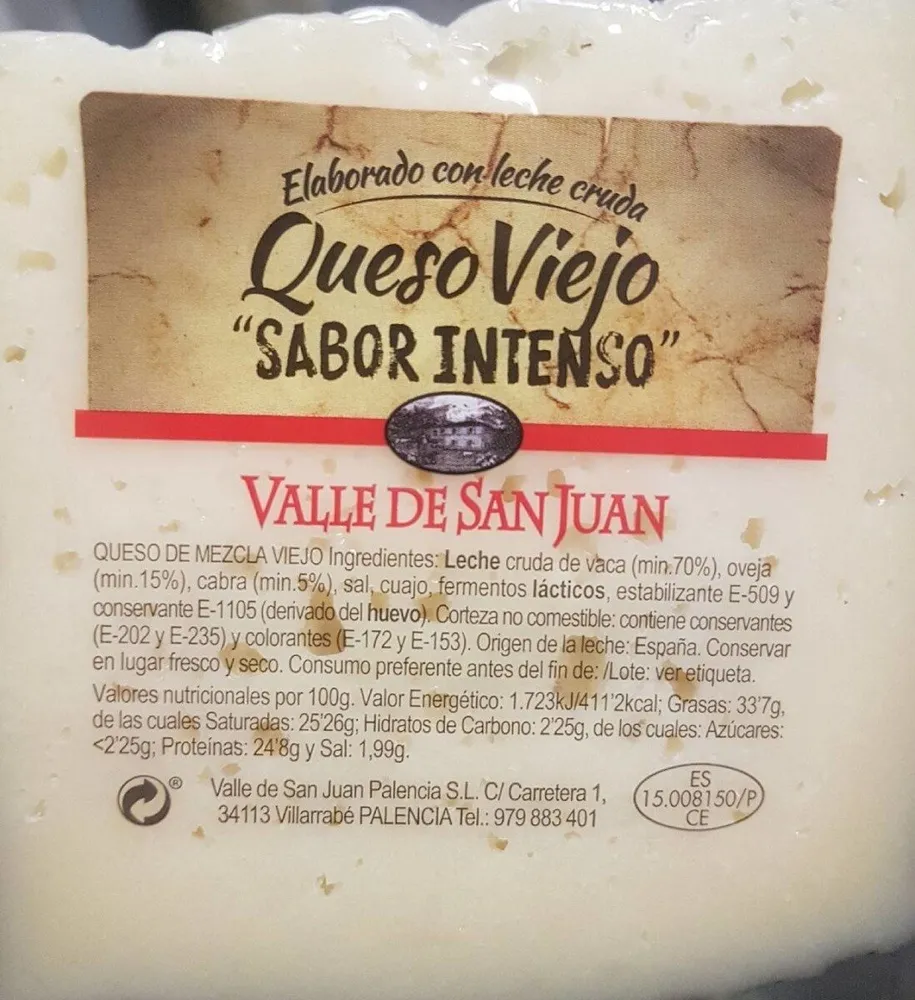 Queso viejo Sabor intenso