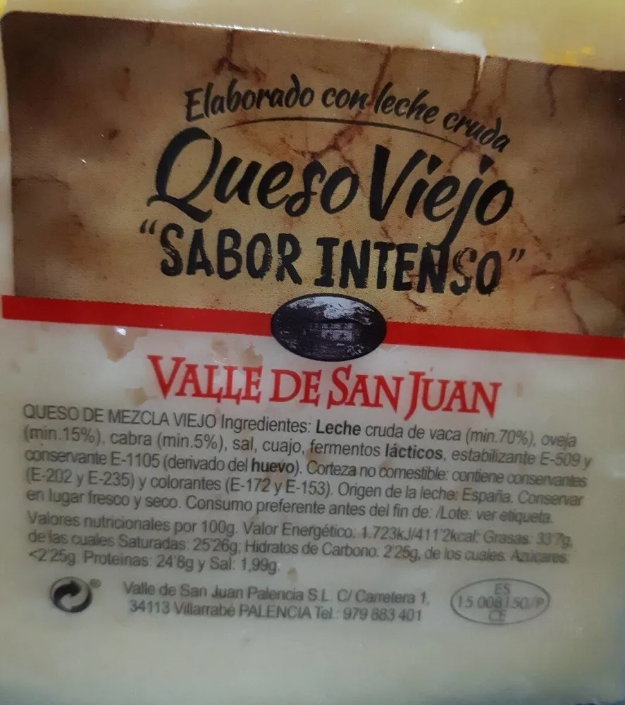 Queso viejo sabor intenso