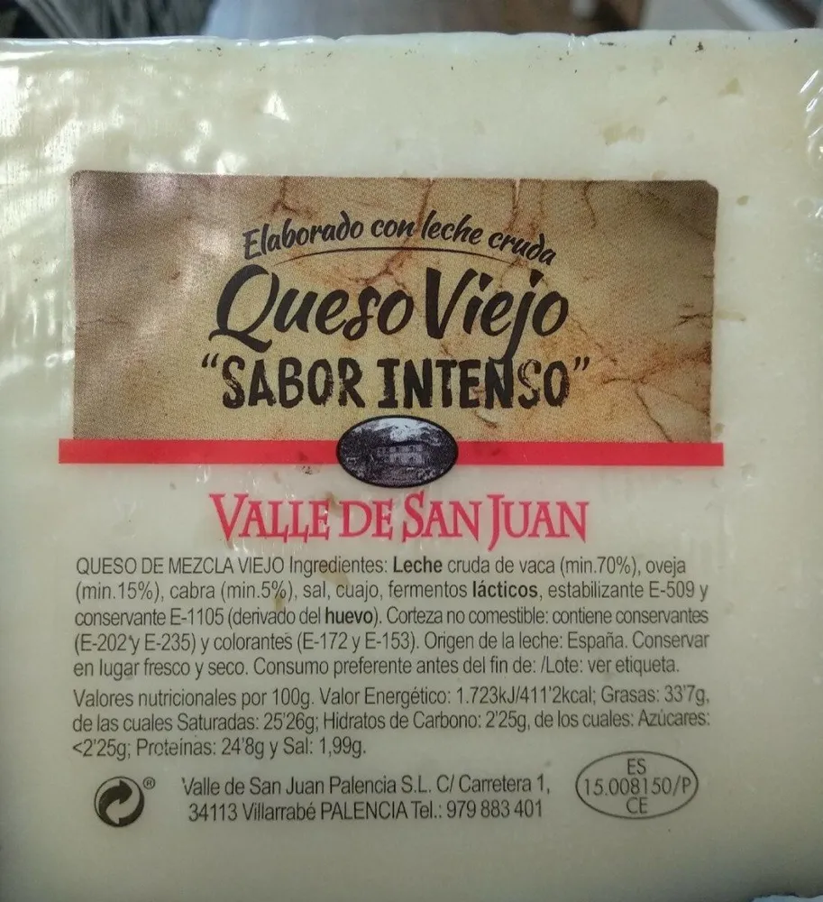 Queso viejo sabor intenso