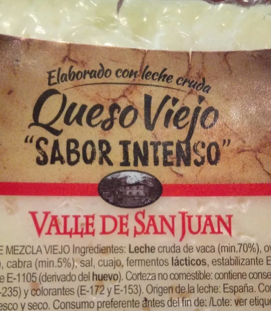 Queso viejo "sabor intenso"