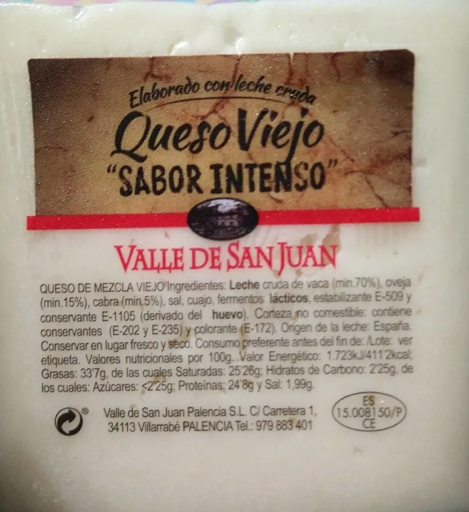Queso viejo "sabor intenso"