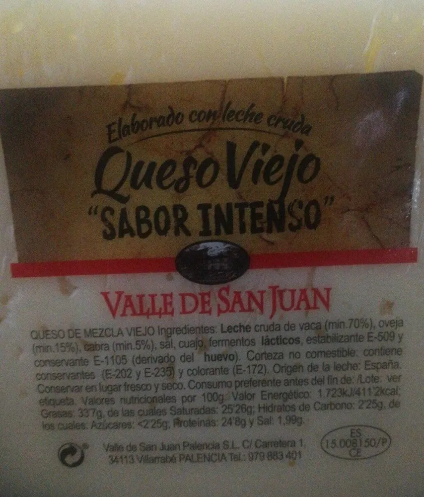 Queso viejo "Sabor intenso"