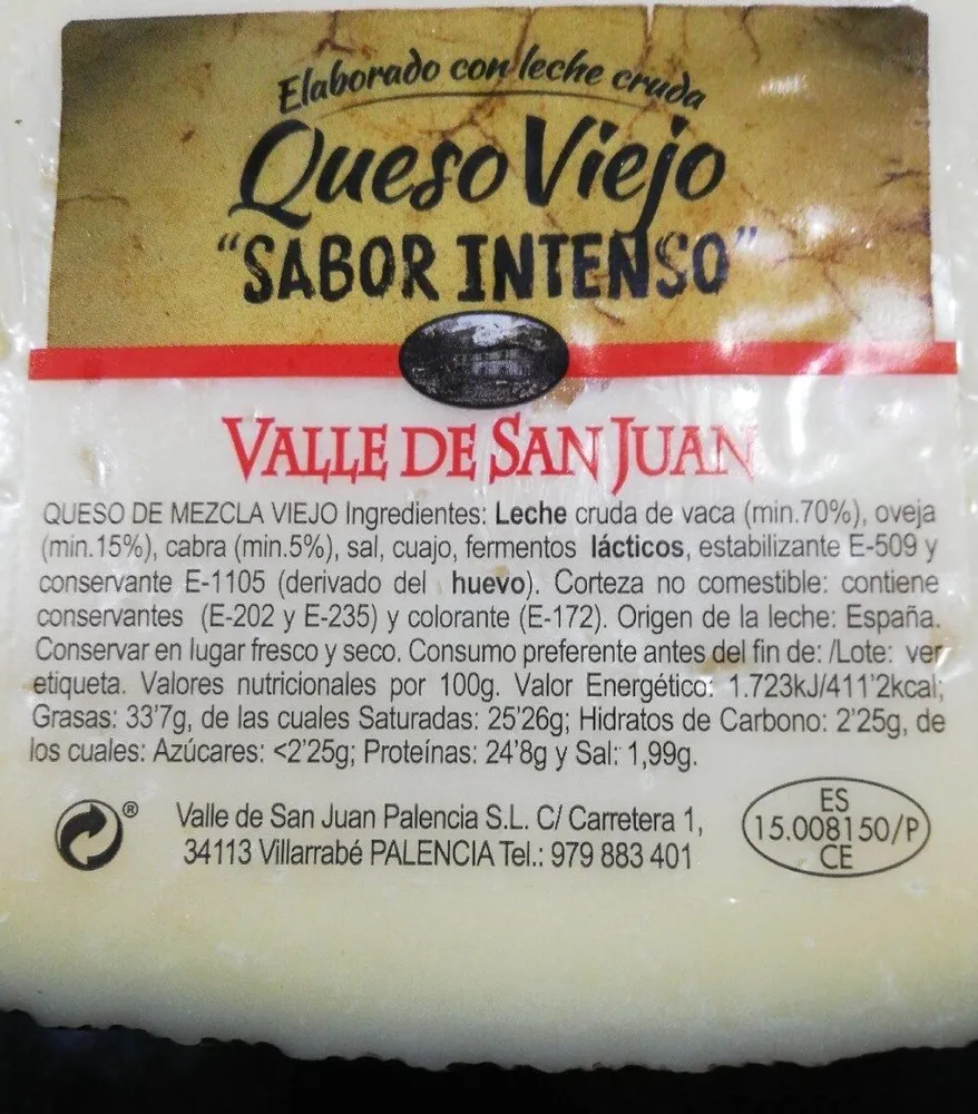Queso Viejo sabor intenso