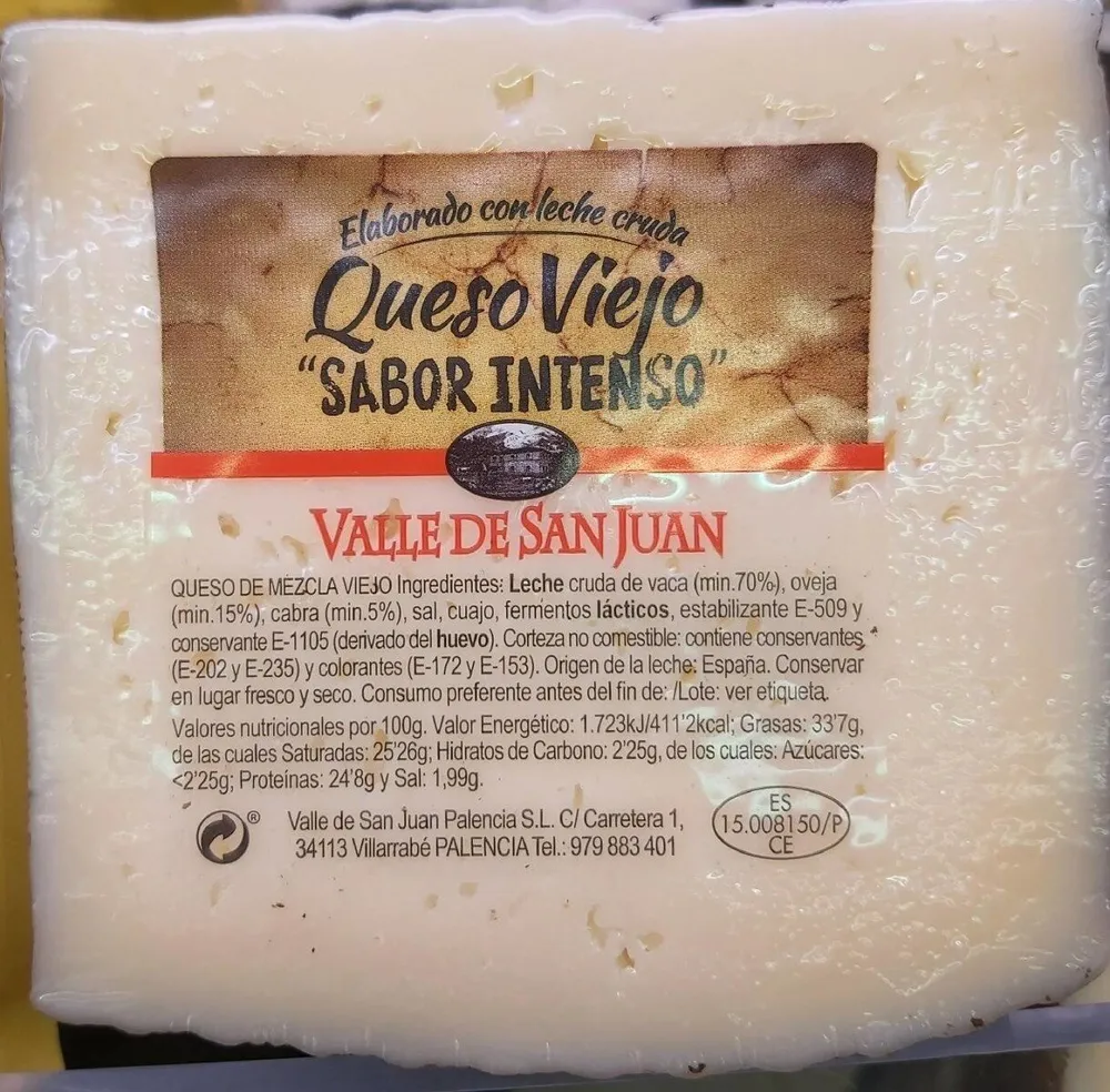 Queso viejo sabor intenso