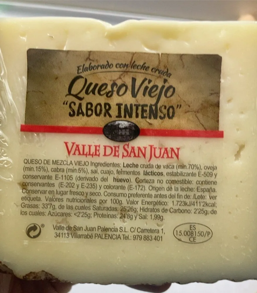 Queso viejo sabor intenso