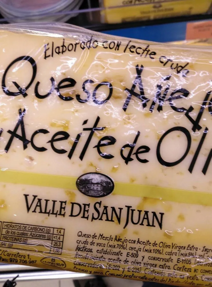 Queso Añejo aceite de oliva