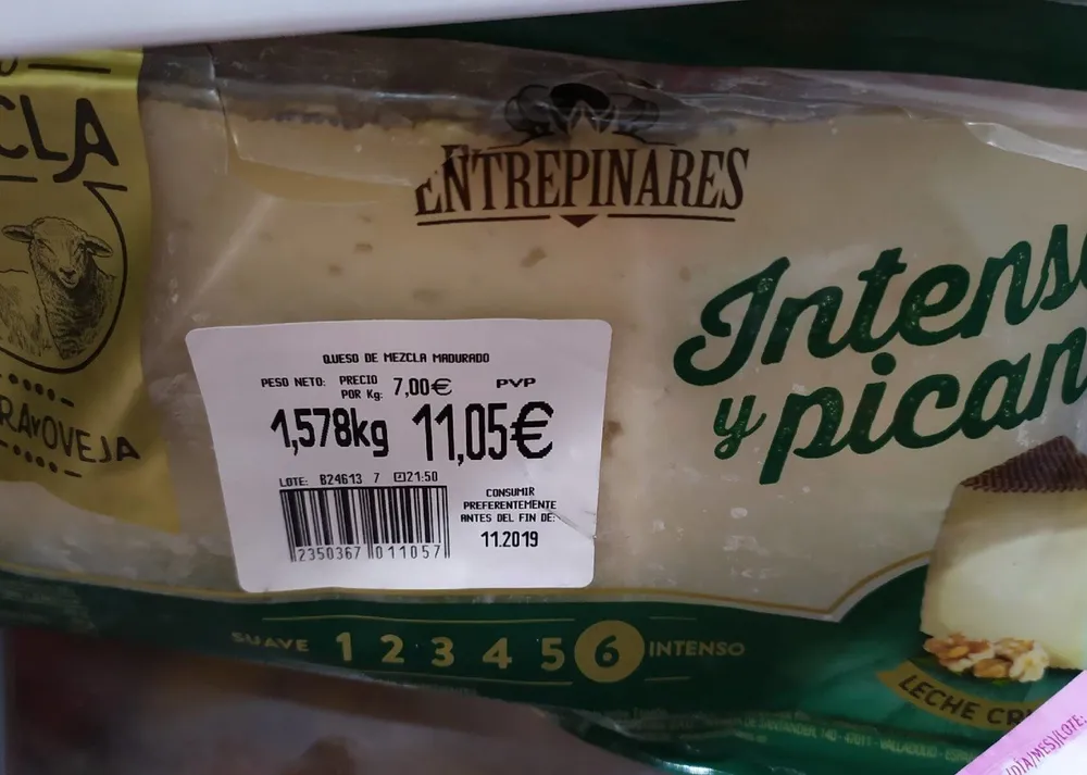Queso de oveja intenso picante