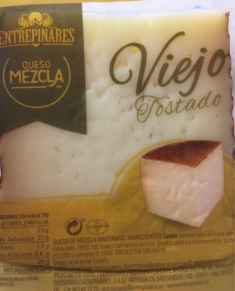 Queso viejo tostado