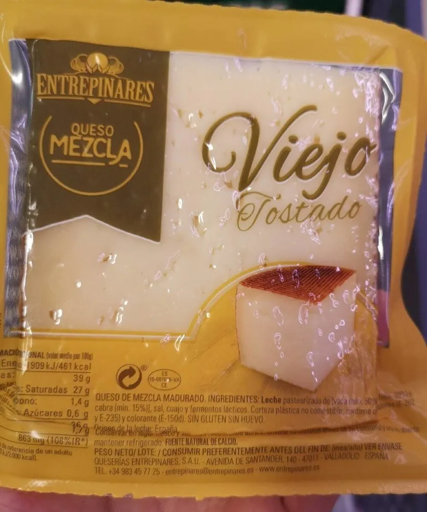 Queso viejo tostado