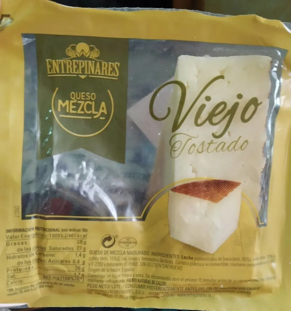 Queso mezcla viejo tostado
