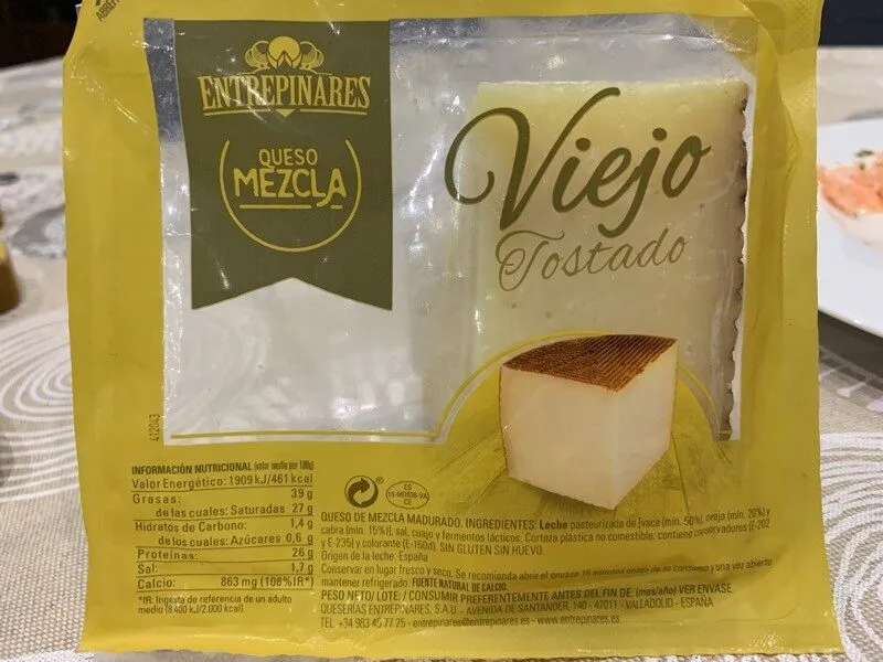 Queso viejo tostado