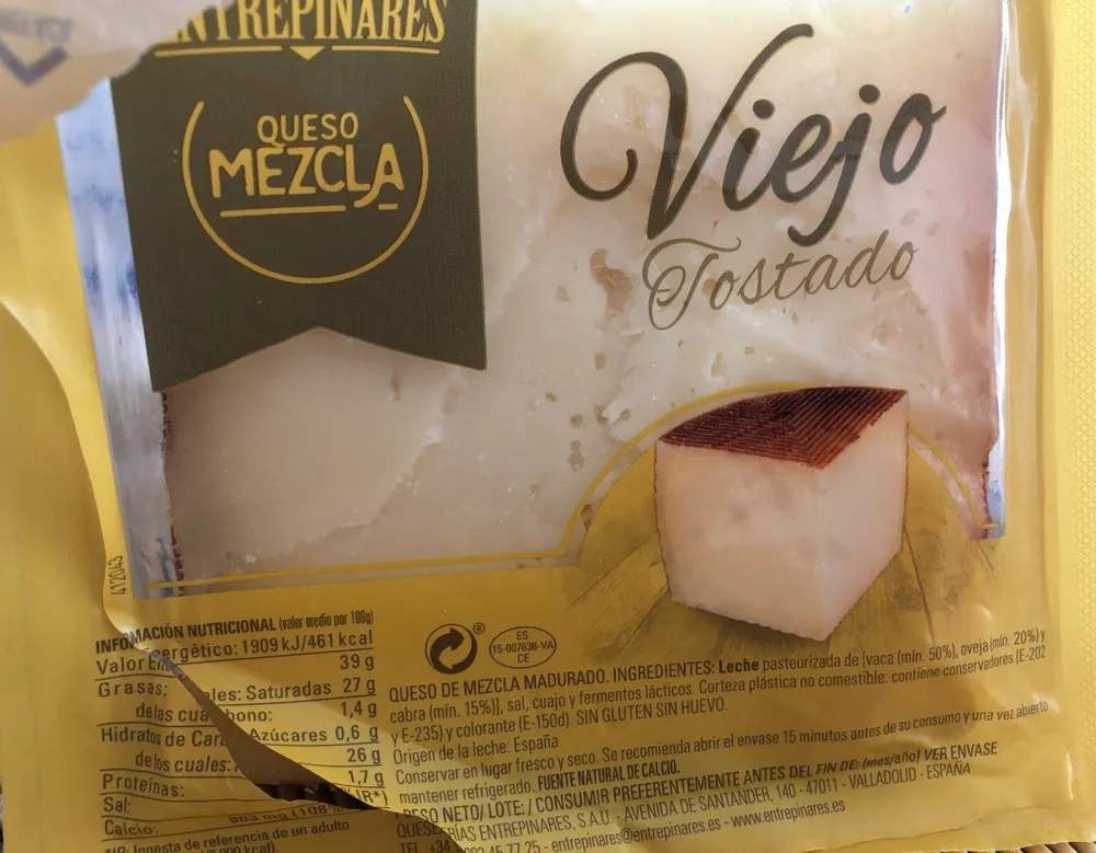 Queso mezcla viejo tostado