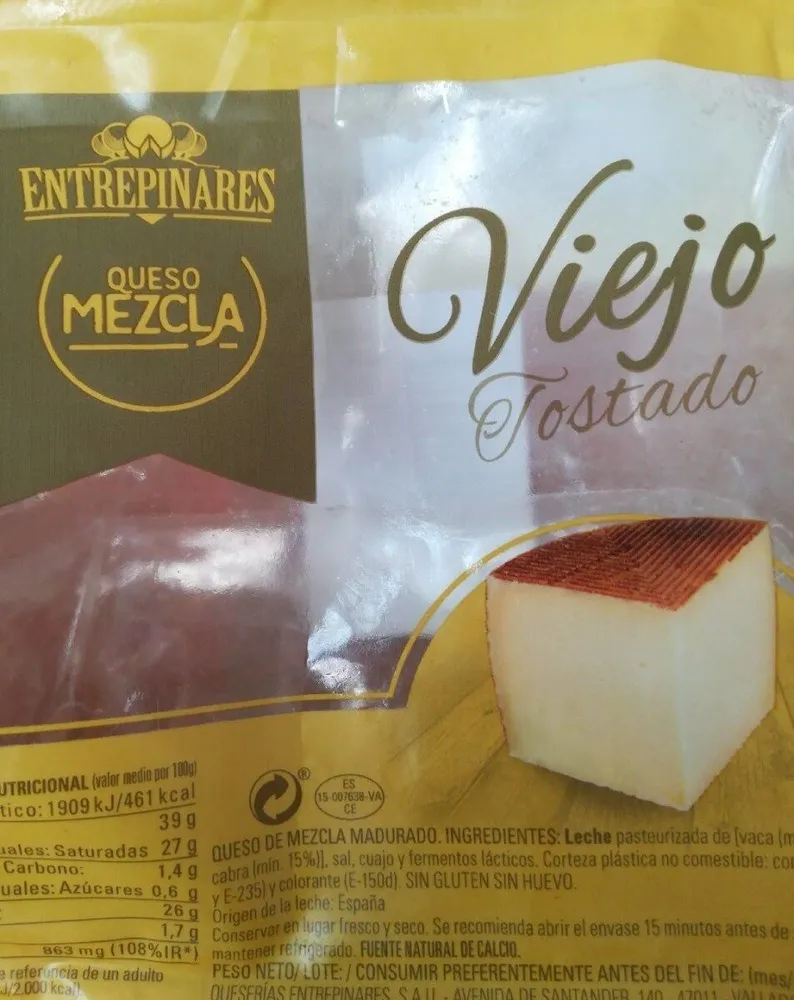 Queso viejo tostado