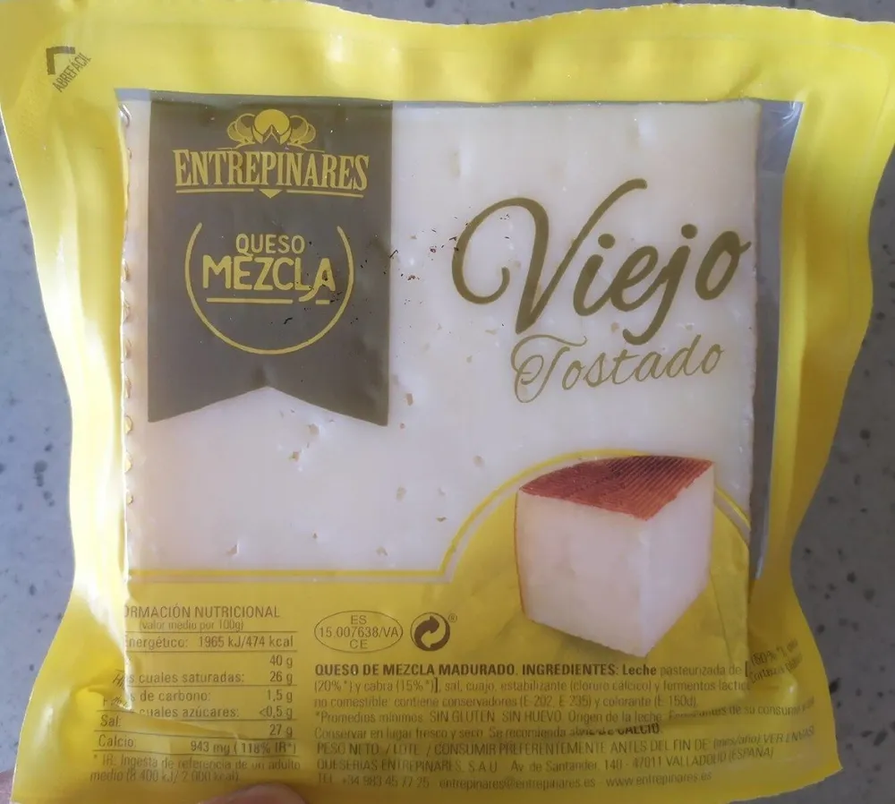 Queso viejo tostado