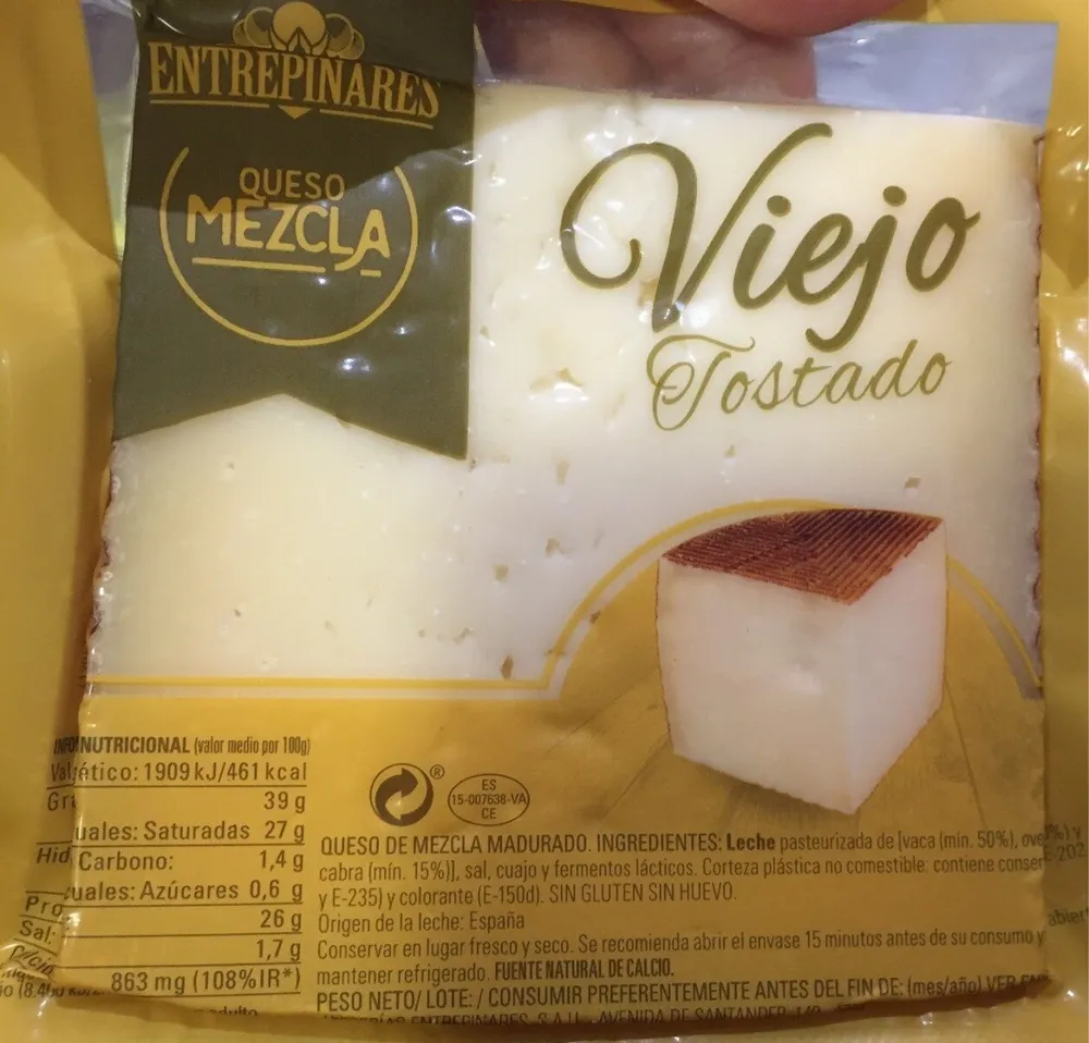 Queso viejo tostado