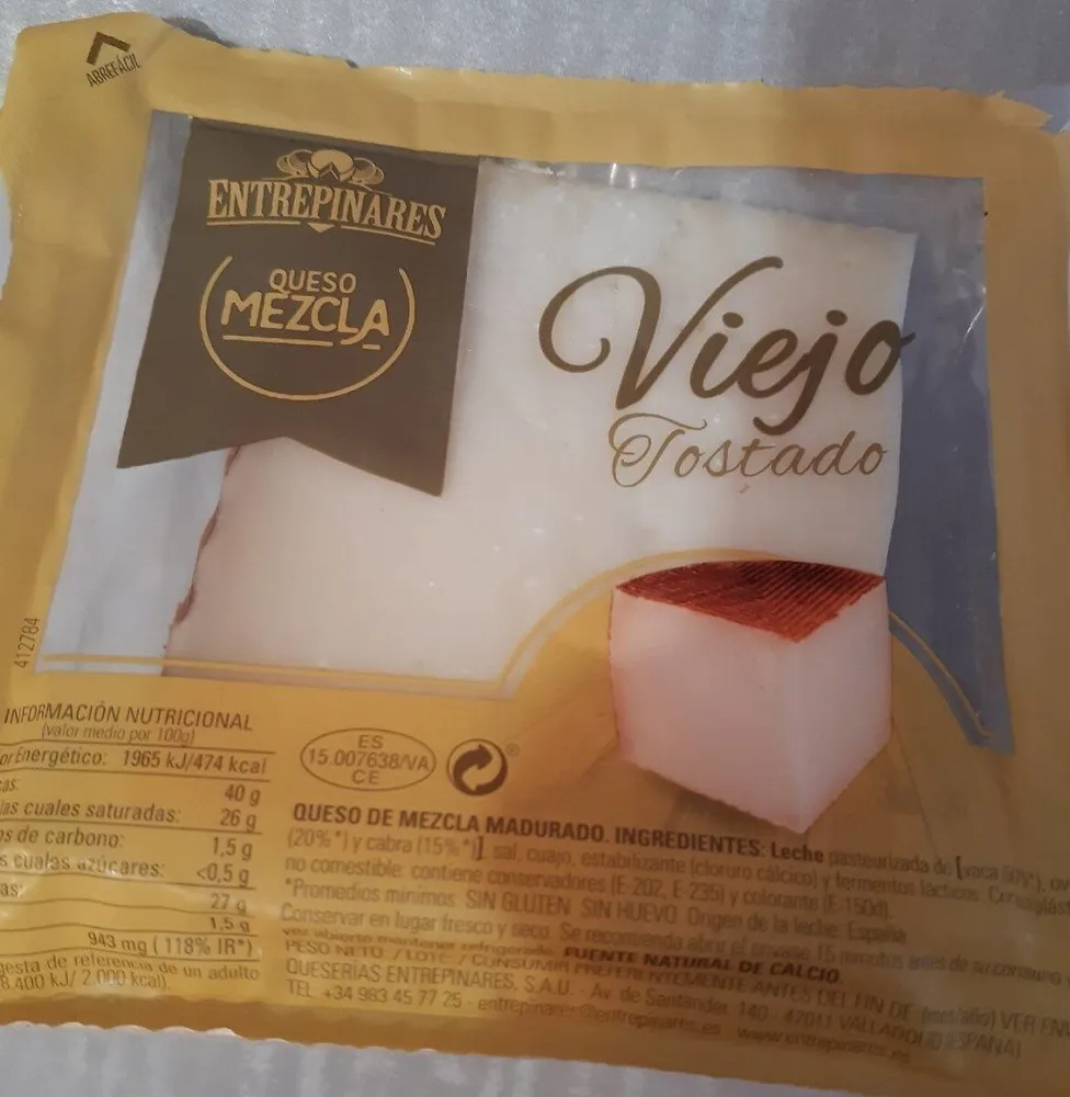 Queso viejo tostado