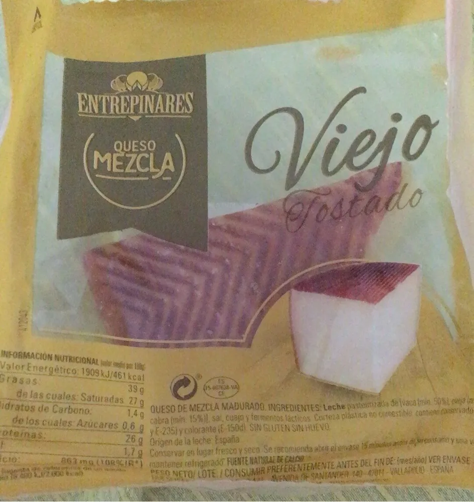 Queso mezcla viejo tostado
