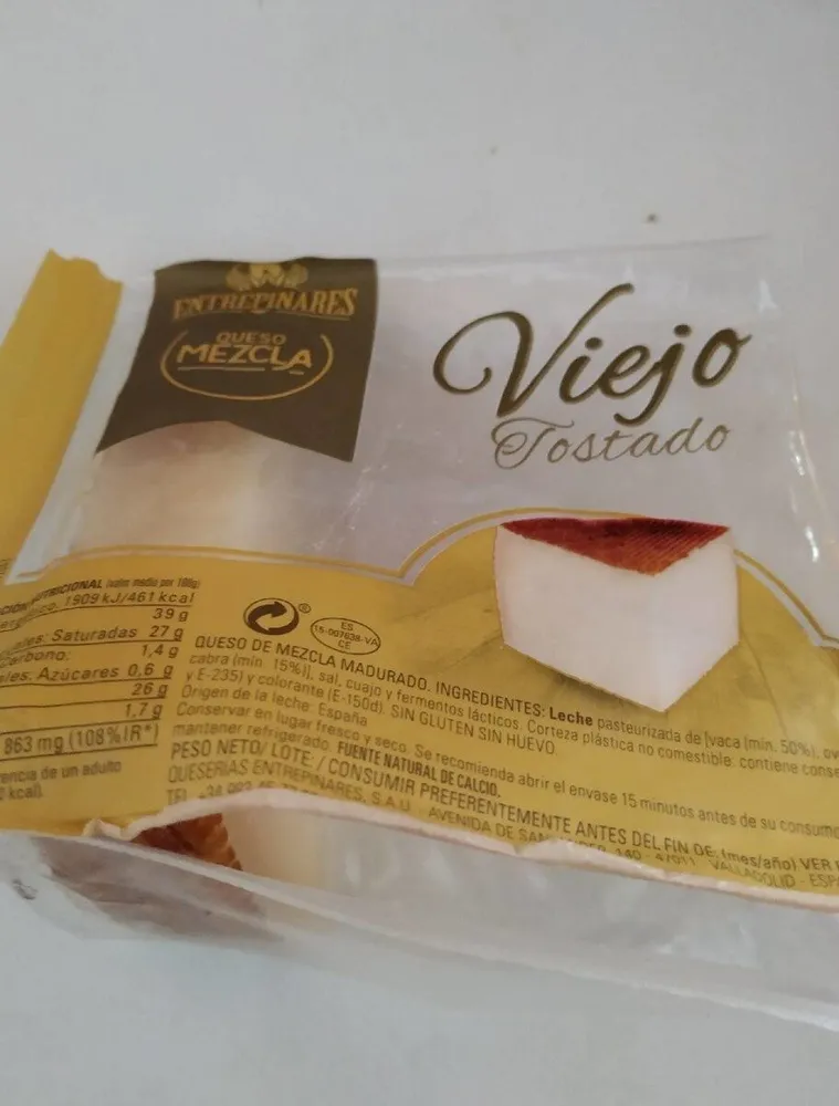 Entrepinares queso viejo tostado