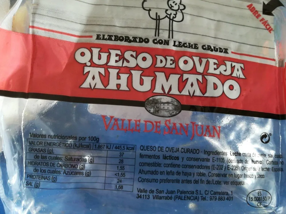 Queso oveja ahumado