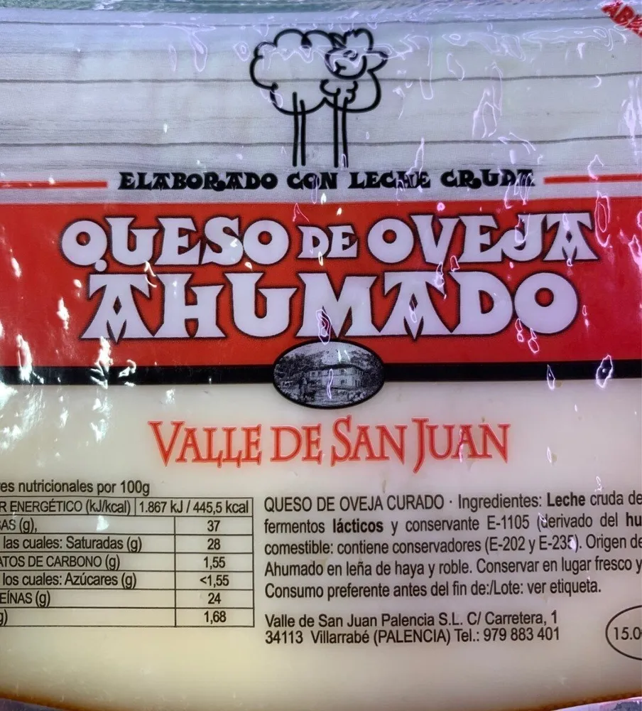 Queso oveja ahumado