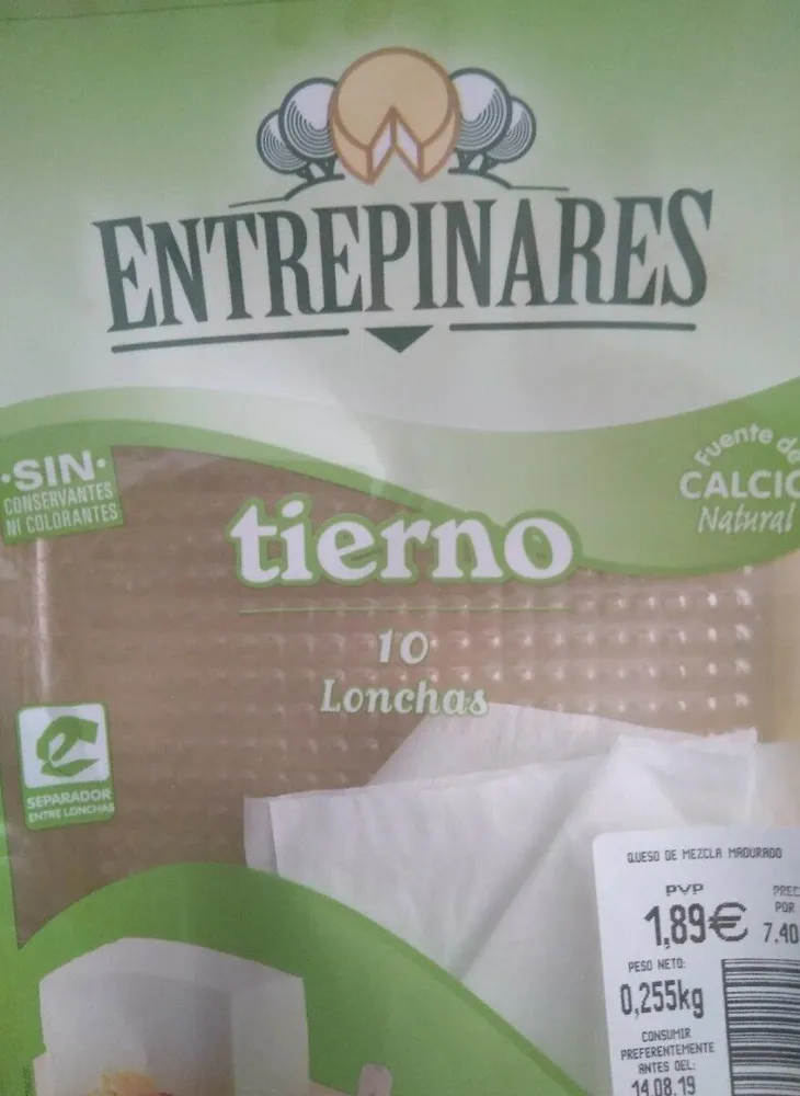 Queso en lonchas Tierno Mezcla