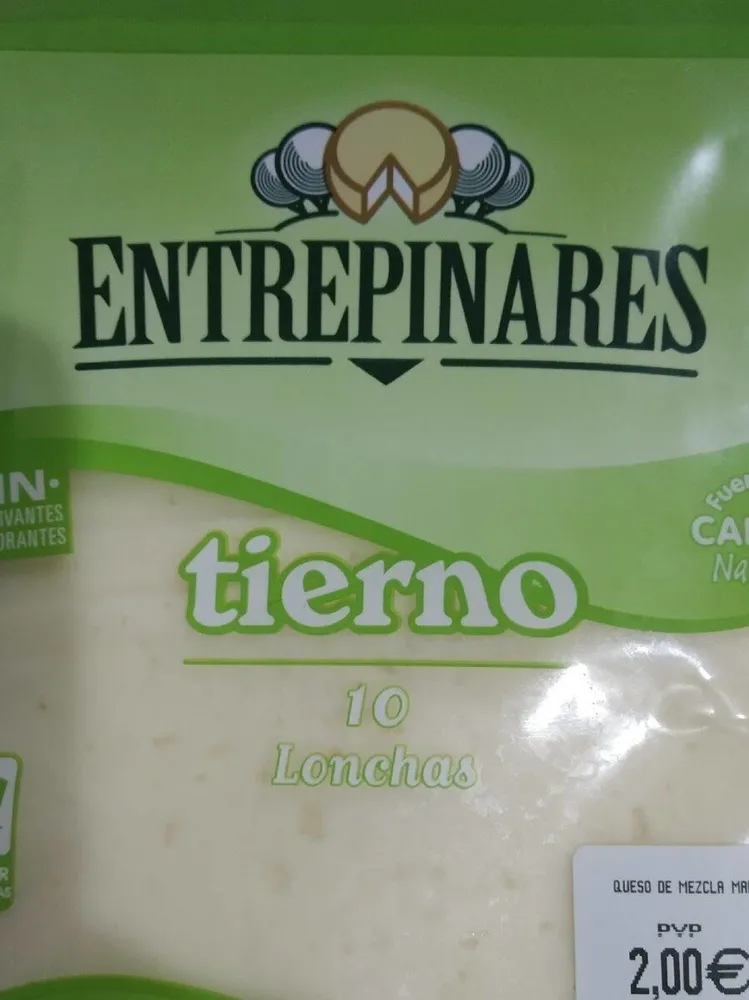 Queso tierno en lonchas